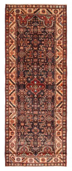 Persian Style 3'5" x 8'10" Hand-knotted Wool Runner Rug 