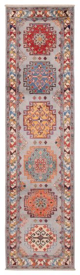 Afghan Uzbek Ghazni 2'7" x 9'10" Hand-knotted Wool Rug 