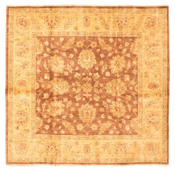 Afghan Chobi Finest 5'8" x 6'0" Hand-knotted Wool Rug 