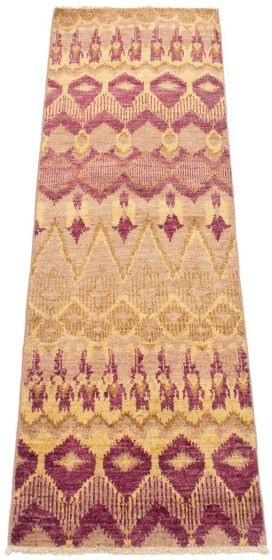 Indian Shalimar 2'5" x 8'1" Hand-knotted Wool Rug 
