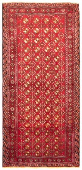 Afghan Khal Mohammadi 4'3" x 9'2" Hand-knotted Wool Rug 