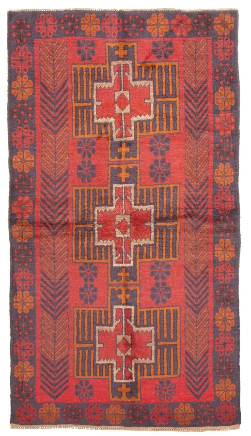 Tapis rizbaft 3'1" x 6'1" en laine