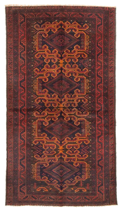 Afghan Rizbaft 3'5" x 6'3" Hand-knotted Wool Rug 