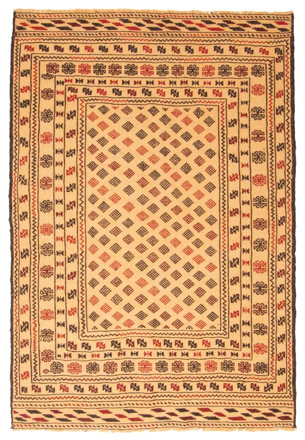 Tapestry Kilim shiravan smk 4'3" x 6'3" en laine