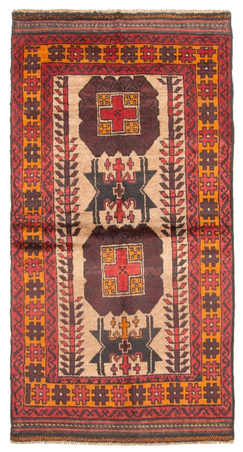 Afghan Rizbaft 3'5" x 6'7" Hand-knotted Wool Rug 
