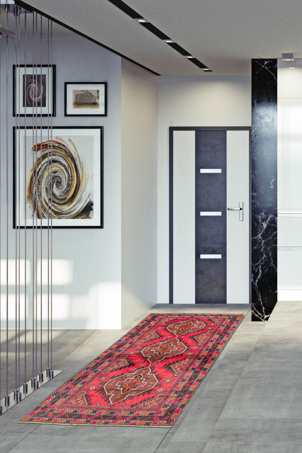 Afghan Teimani 3'8" x 6'6" Hand-knotted Wool Rug 