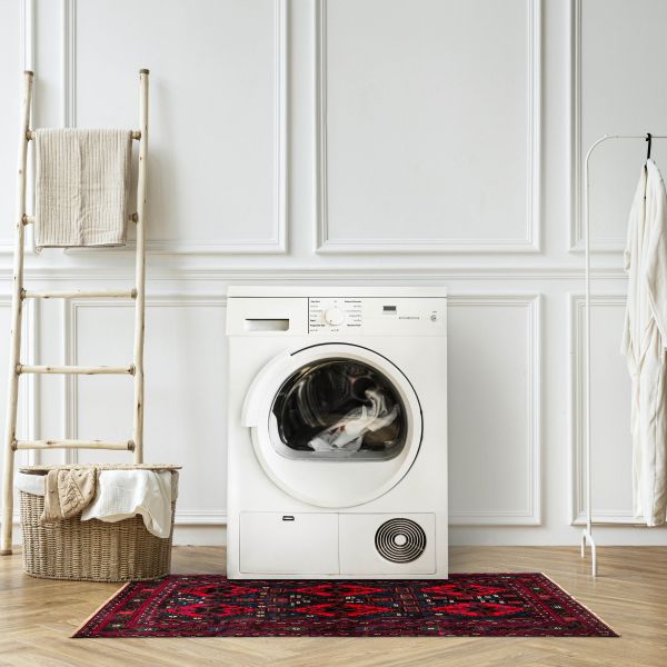 Tapis teimani 3'6" x 6'10" en laine