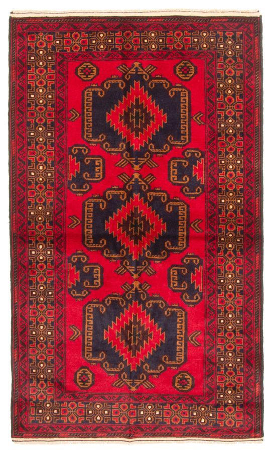 Tapis teimani 3'2" x 5'6" en laine