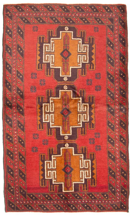 Tapis rizbaft 3'10" x 6'5" en laine