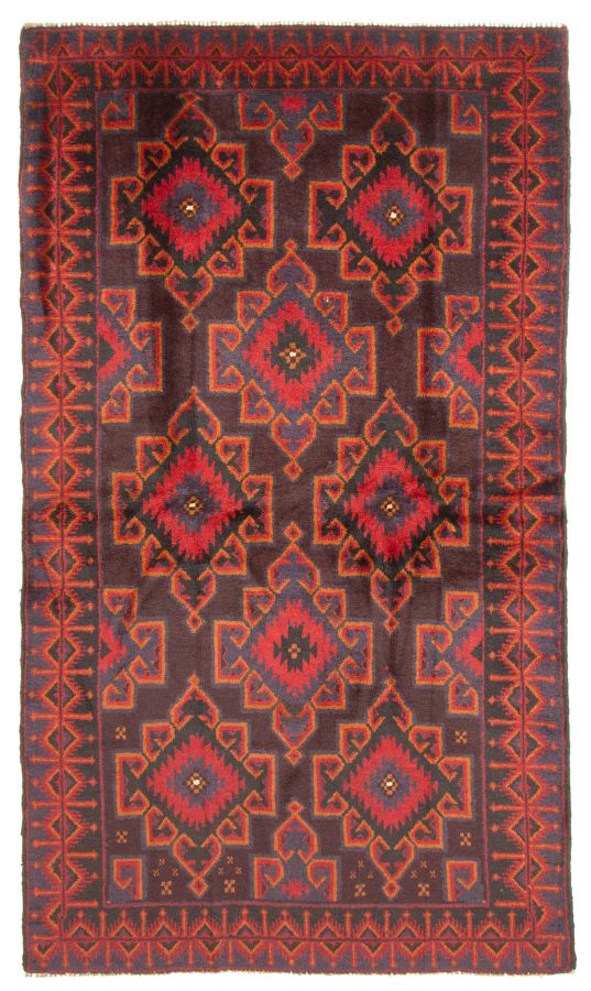 Afghan Rizbaft 3'8" x 6'5" Hand-knotted Wool Rug 