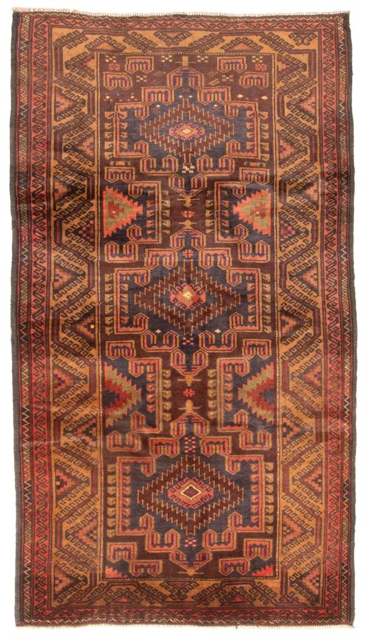 Afghan Rizbaft 3'4" x 6'3" Hand-knotted Wool Rug 