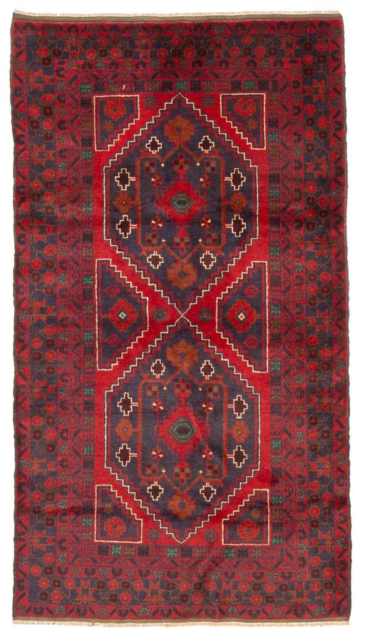 Tapis teimani 3'5" x 6'2" en laine