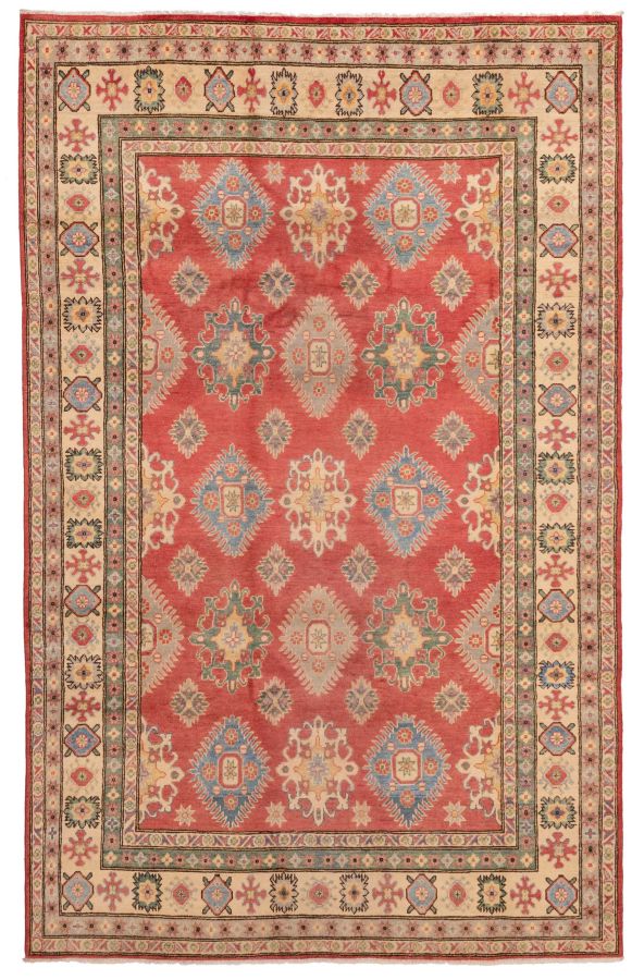 Afghan Finest Ghazni 6'7" x 10'5" Hand-knotted Wool Rug 
