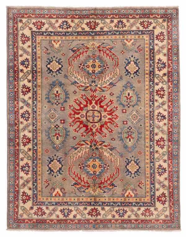 Afghan Finest Ghazni 5'1" x 6'6" Hand-knotted Wool Rug 