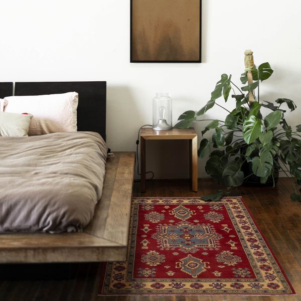 Afghan Finest Ghazni 4'0" x 5'8" Hand-knotted Wool Rug 