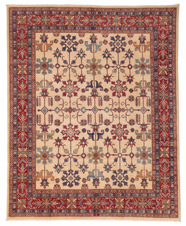 Afghan Finest Ghazni 8'2" x 10'6" Hand-knotted Wool Rug 