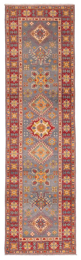 Afghan Finest Ghazni 2'8" x 9'8" Hand-knotted Wool Runner Rug 