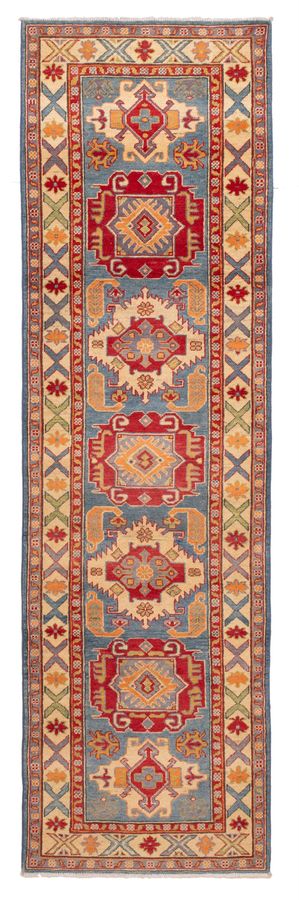 Afghan Finest Ghazni 2'9" x 9'8" Hand-knotted Wool Runner Rug 