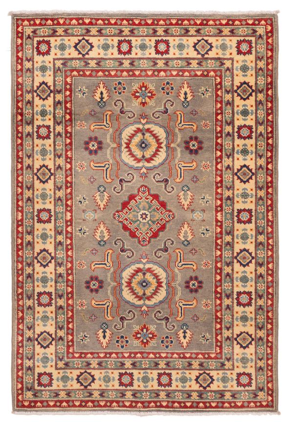 Afghan Finest Ghazni 4'0" x 5'10" Hand-knotted Wool Rug 