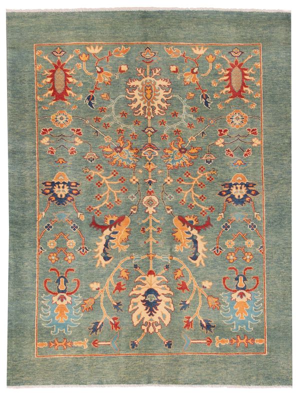 Afghan Finest Ghazni 4'11" x 6'4" Hand-knotted Wool Rug 