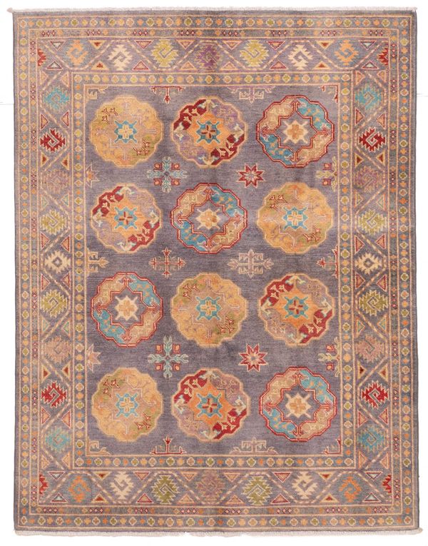 Afghan Finest Ghazni 5'0" x 6'6" Hand-knotted Wool Rug 