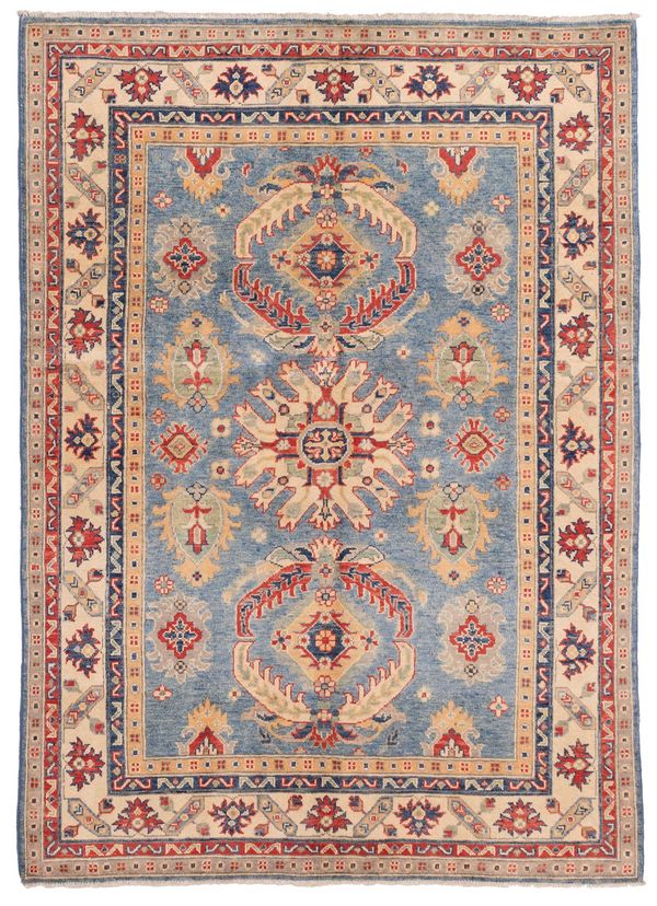 Afghan Finest Ghazni 4'11" x 6'8" Hand-knotted Wool Rug 