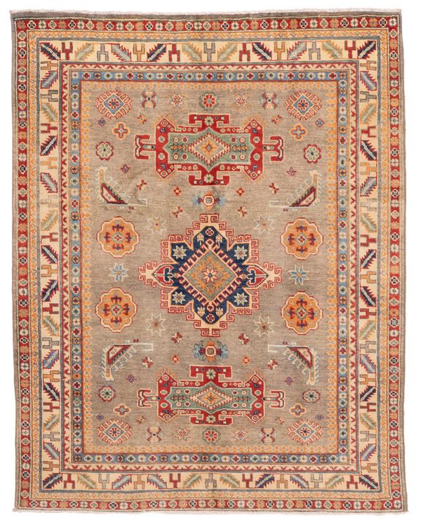 Afghan Finest Ghazni 5'0" x 6'3" Hand-knotted Wool Rug 