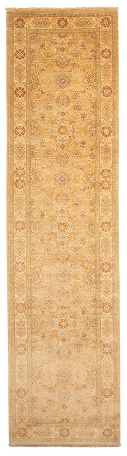 Pakistani Peshawar Oushak 3'1" x 12'6" Hand-knotted Wool Runner Rug 