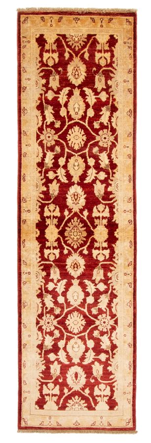Pakistani Peshawar Oushak 2'6" x 8'4" Hand-knotted Wool Runner Rug 