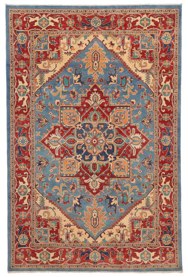Afghan Finest Ghazni 6'5" x 9'9" Hand-knotted Wool Rug 