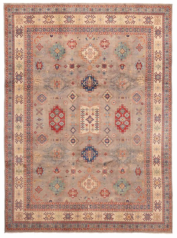 Afghan Finest Ghazni 8'11" x 11'10" Hand-knotted Wool Rug 