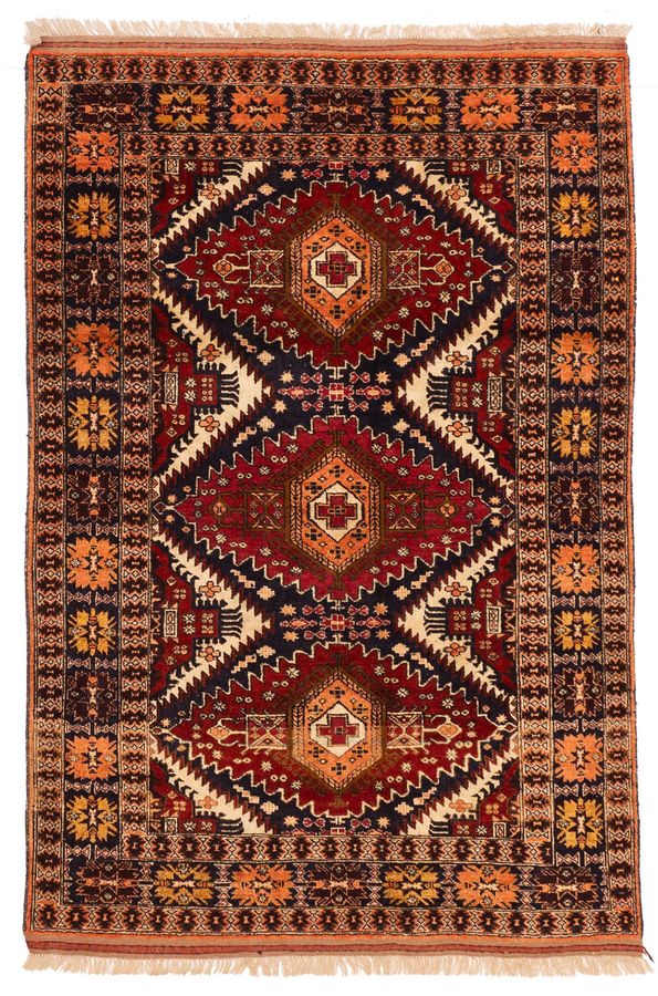 Tapis mouri prestige 3'9" x 5'9" en laine & soie artificielle