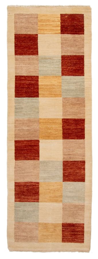 Pakistani Peshawar Ziegler 2'7" x 8'0" Hand-knotted Wool Runner Rug 