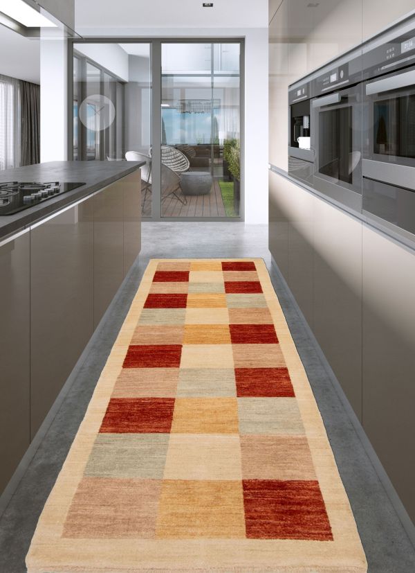 Pakistani Peshawar Ziegler 2'7" x 8'0" Hand-knotted Wool Runner Rug 