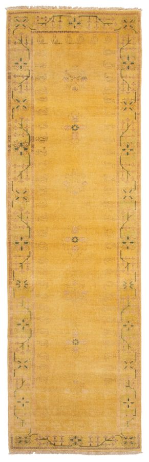 Pakistani Peshawar Ziegler 2'9" x 9'8" Hand-knotted Wool Runner Rug 