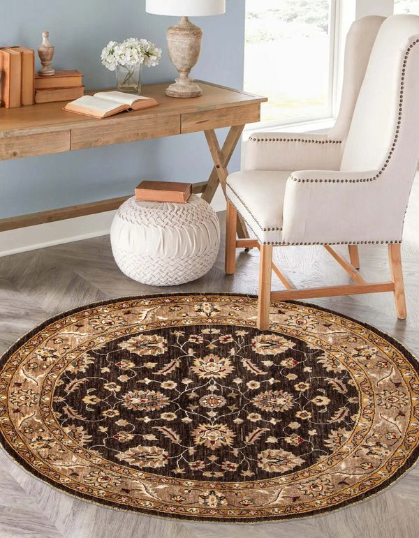 Tapis peshawar oushak 6'1" x 6'2" en laine