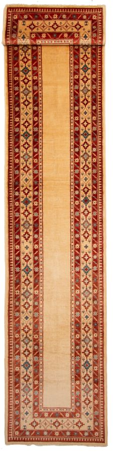 Pakistani Peshawar Oushak 2'11" x 15'3" Hand-knotted Wool Runner Rug 