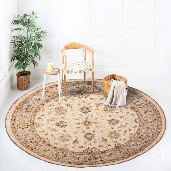 Tapis peshawar oushak 6'10" x 7'0" en laine