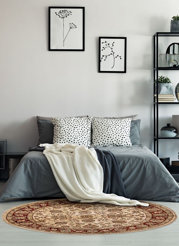 Tapis peshawar oushak 5'8" x 5'9" en laine