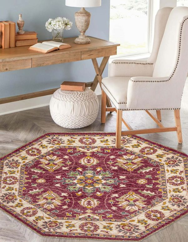 Pakistani Peshawar Oushak 4'1" x 4'2" Hand-knotted Wool Rug 