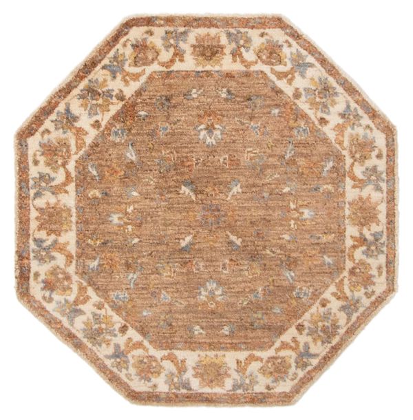 Pakistani Peshawar Oushak 3'0" x 3'0" Hand-knotted Wool Rug 