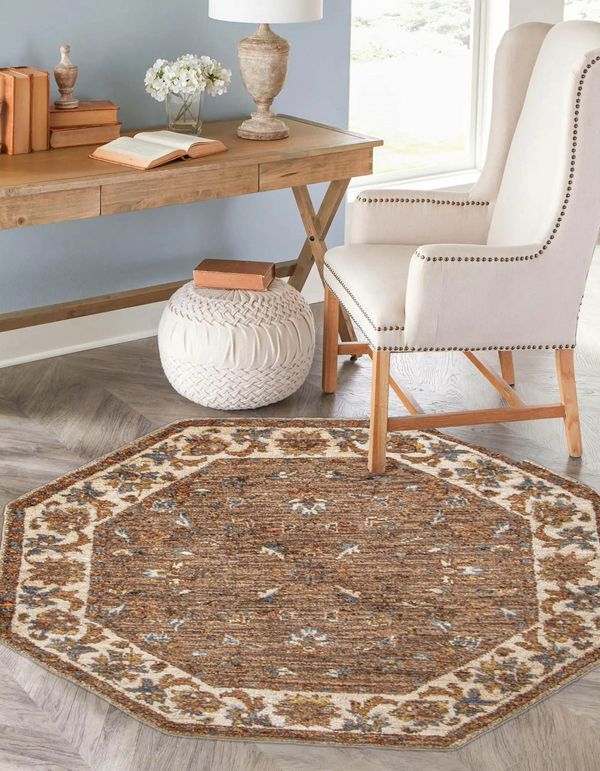 Pakistani Peshawar Oushak 3'0" x 3'0" Hand-knotted Wool Rug 