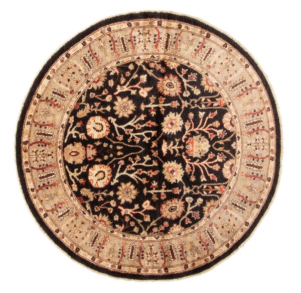 Tapis peshawar oushak 4'10" x 4'10" en laine