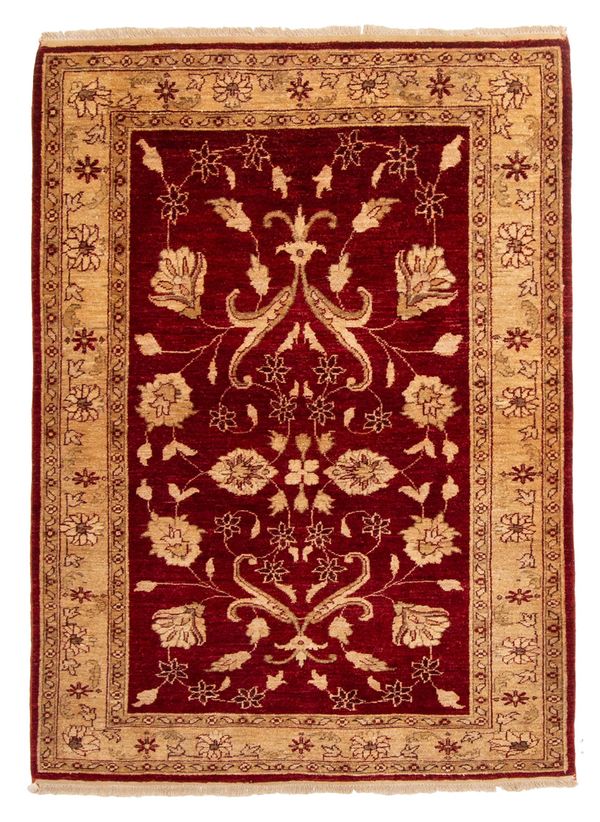 Tapis peshawar oushak 4'0" x 5'7" en laine