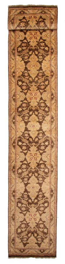 Pakistani Peshawar Oushak 2'7" x 15'3" Hand-knotted Wool Runner Rug 