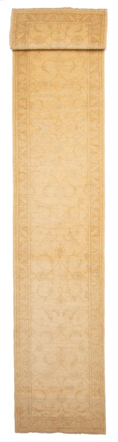 Pakistani Peshawar Oushak 2'8" x 14'7" Hand-knotted Wool Runner Rug 