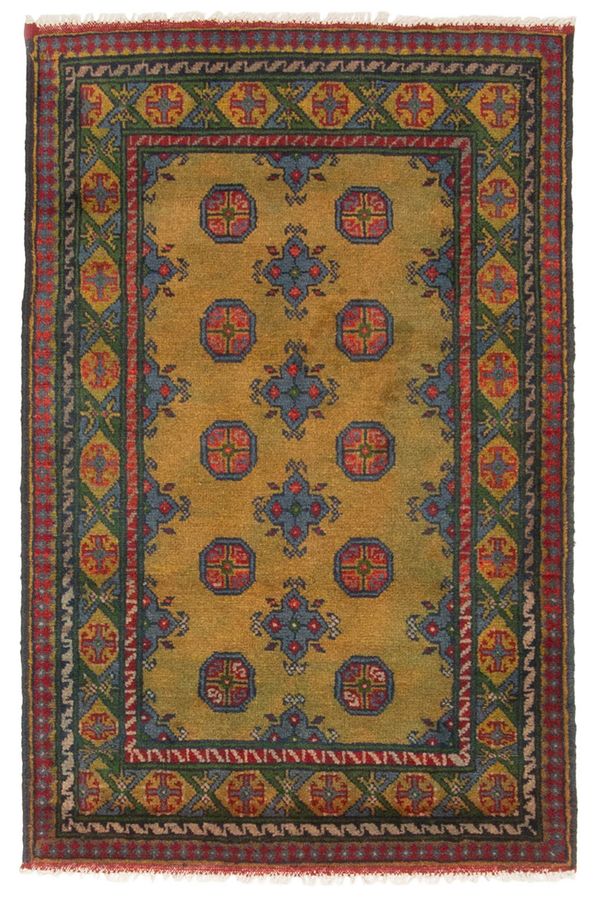 Afghan Finest Kargahi 2'8" x 3'11" Hand-knotted Wool Rug 