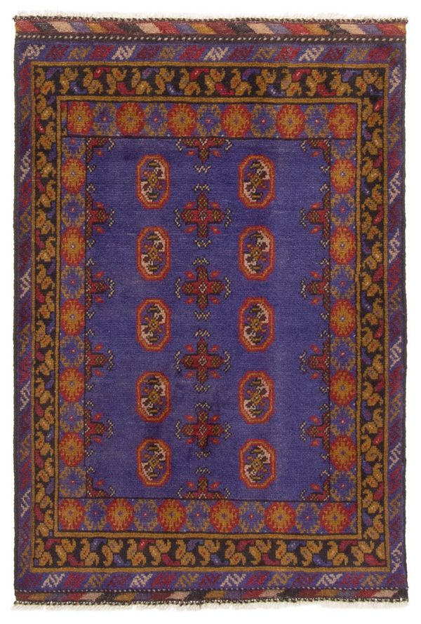 Afghan Finest Kargahi 2'8" x 3'11" Hand-knotted Wool Rug 