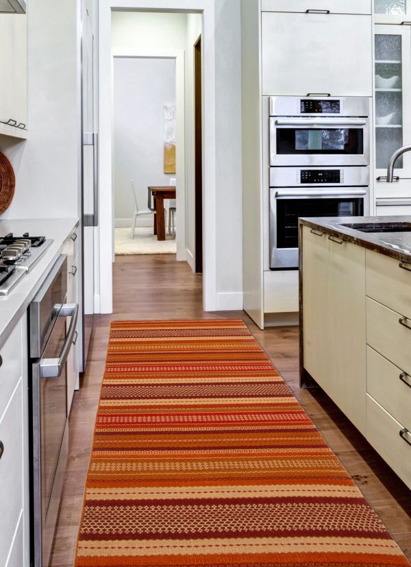 Kilim boho 2'9" x 8'0" en laine