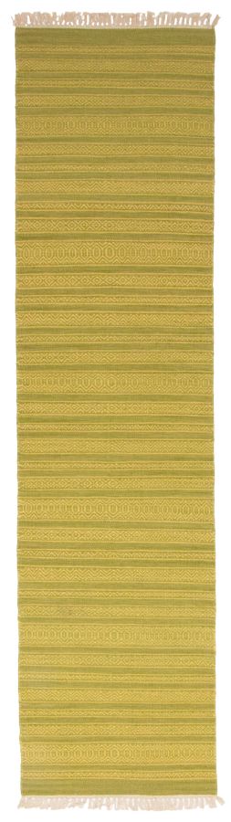 Turkish Boho 2'0" x 7'11" Flat-Weave Wool Kilim 